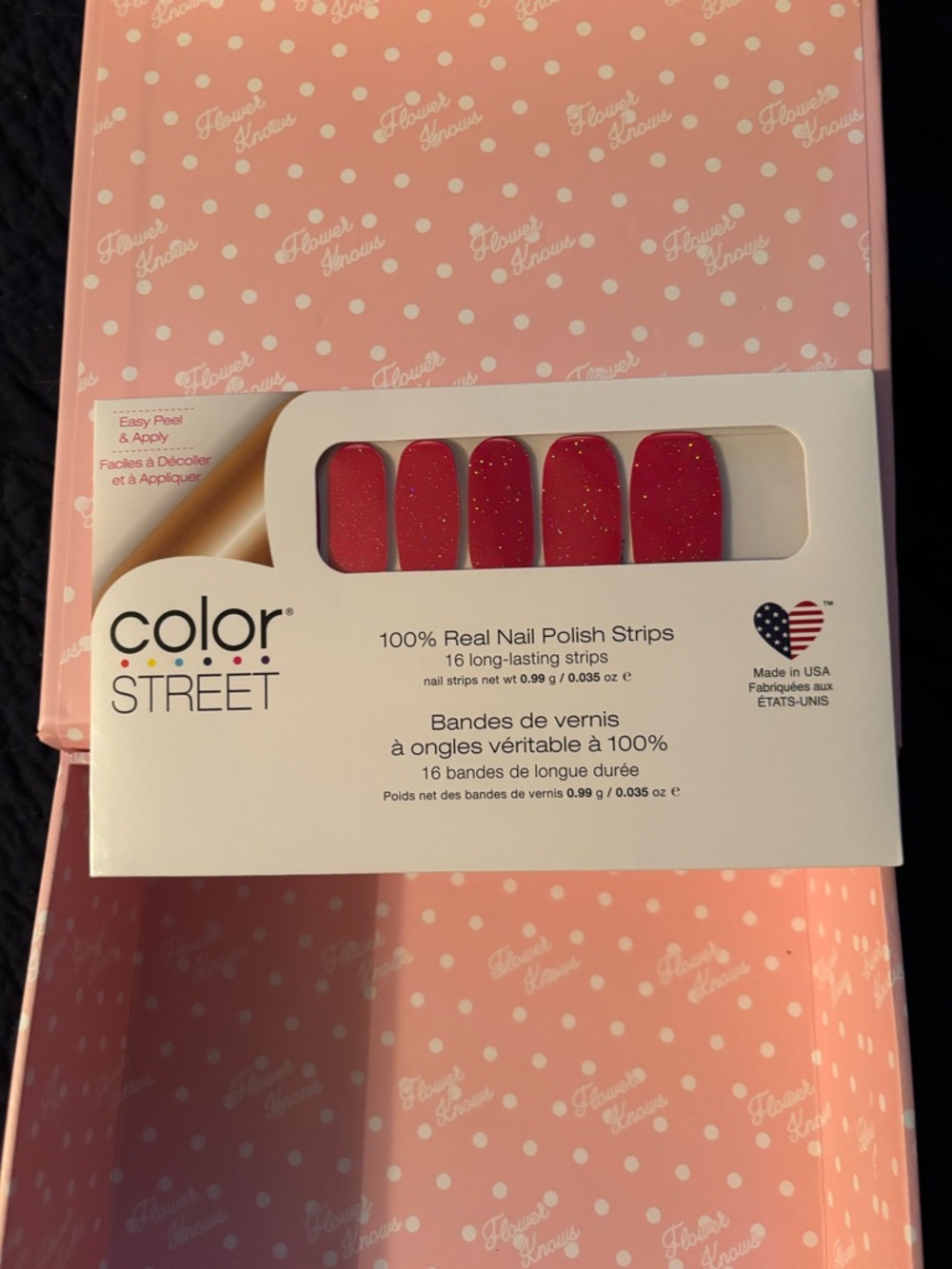 Color Street Cherry Float Nail Polish Strips